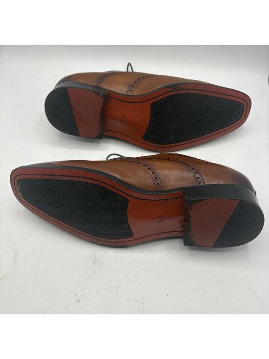 Frasoicus F01-8684 Men’s Wingtip Oxford Dress Shoes Brown Leather Size 9.5 main image 6